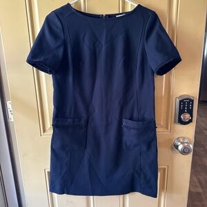 Loft Elegant Navy Blue Dress
